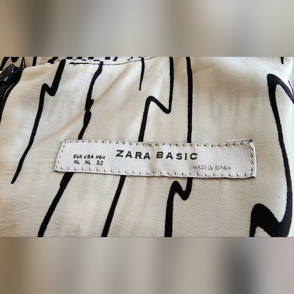 Zara Silk Dress Abstract Print size XL - Picture 3 of 13